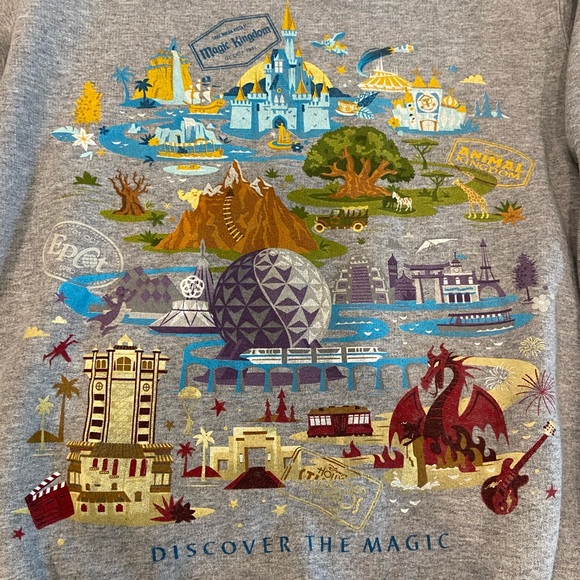 Vintage Disney Discover the magic Walt Disney World Sweatshirt size Small- - Picture 2 of 6